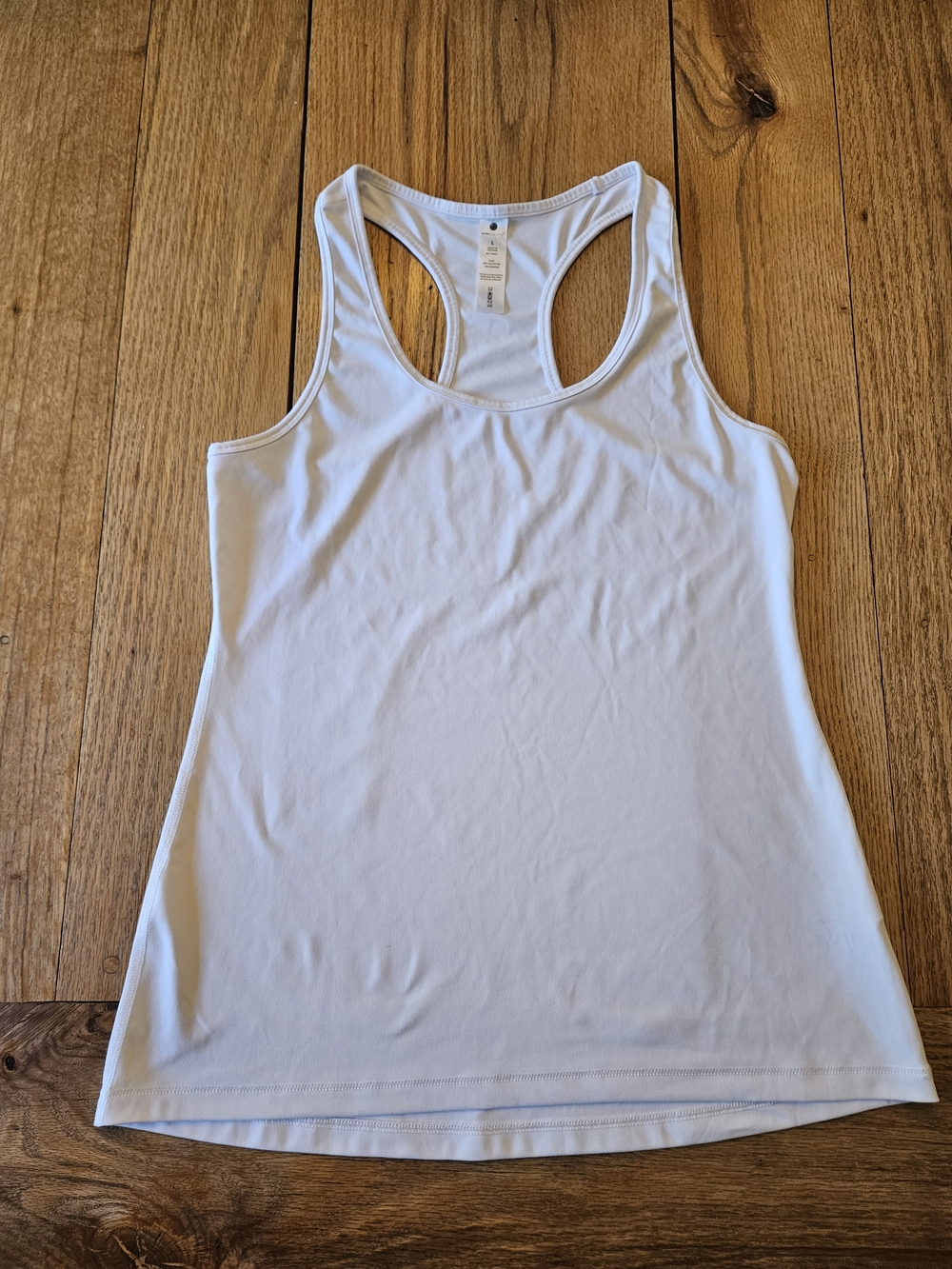 Yogalicious White Racerback Tank